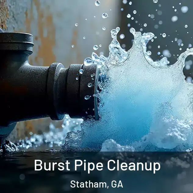  Burst Pipe Cleanup Statham, GA