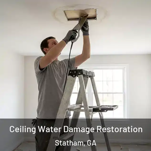  Ceiling Water Damage Restoration Statham, GA