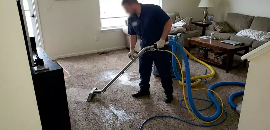 Flooded Basement Carpet Cleanup Statham