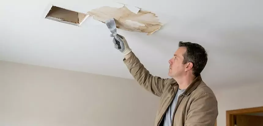 Dry Ceiling After Water Leak in Statham