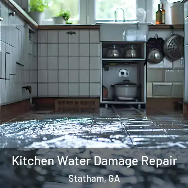  Kitchen Water Damage Repair Statham, GA