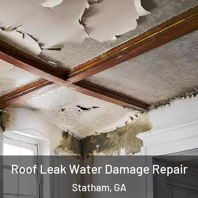  Roof Leak Water Damage Repair Statham, GA