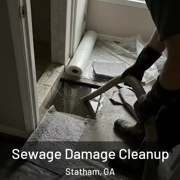  Sewage Damage Cleanup Statham, GA