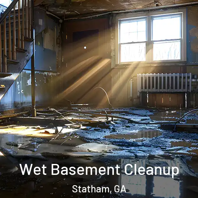  Wet Basement Cleanup Statham, GA